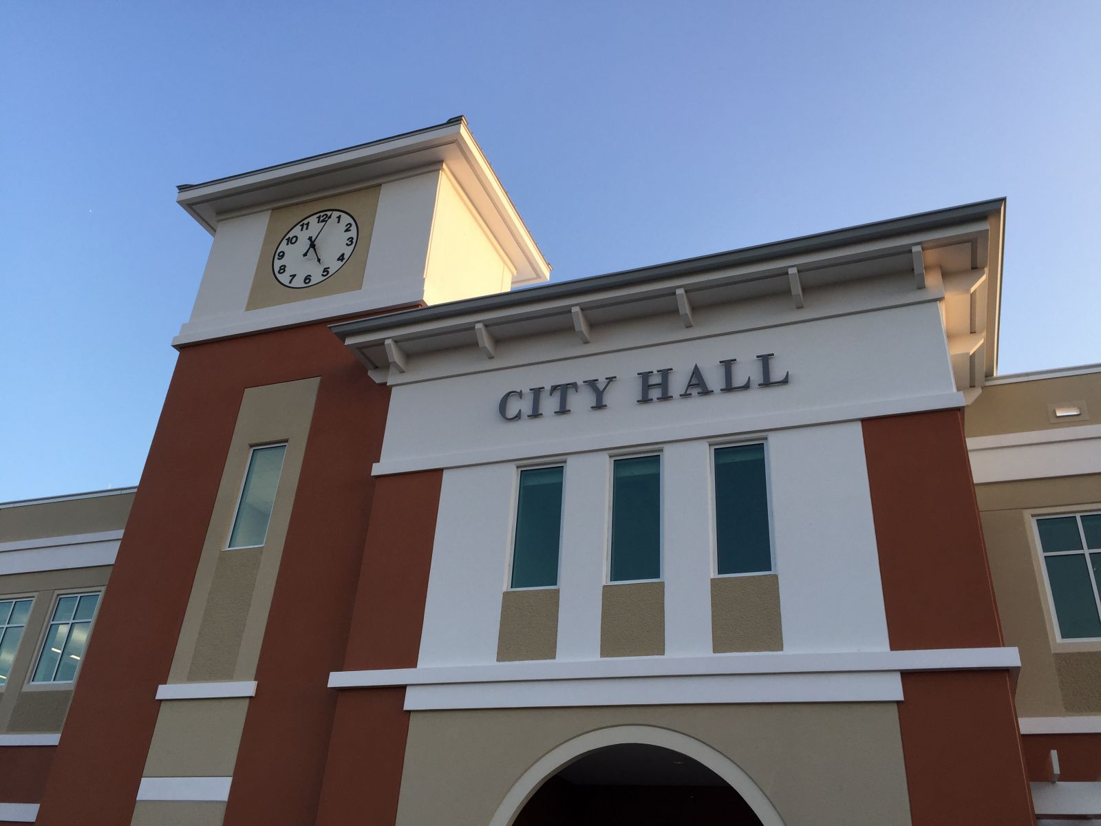 Palm Coast City Hall at ribbon cutting